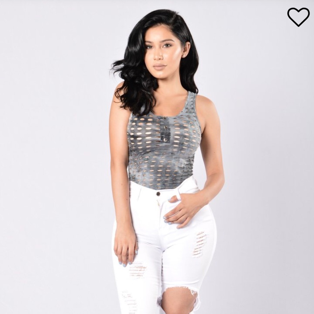 Fashion Nova “Tough Times Bodysuit” -Navy